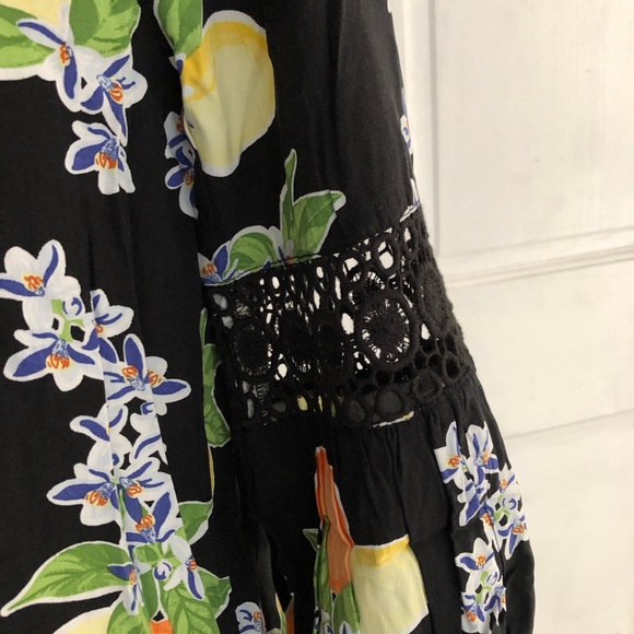 Crown & Ivy 3/4 Sleeve Summertime Dress, Small, Lemons Citrus Squeeze NWT - Picture 5 of 7